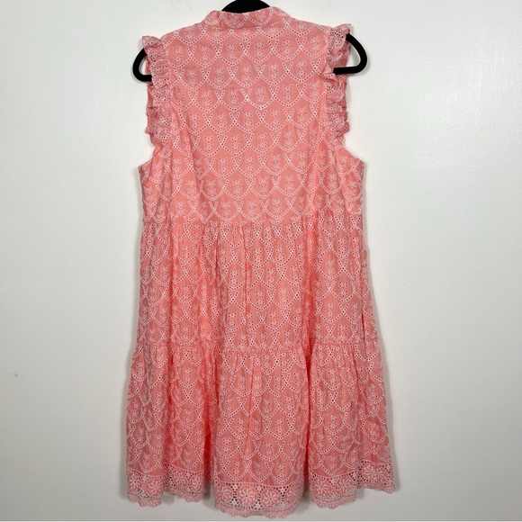 Lilly Pulitzer Floral Arch Eyelet Briela Dress in Peach Hyacinth NWT size large - Picture 8 of 8